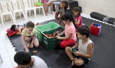 CRAS Santa Luzia recebe atividades da Colônia de Férias do Serviço de Convivência para Crianças e Adolescentes da Afasc