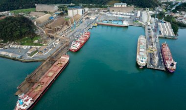 Portos de Santa Catarina tiveram movimento de 63,5 milhões de toneladas em 2024