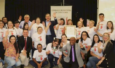 Câmara de Criciúma realiza sessão especial em homenagem aos 40 anos do Instituto Diomício Freitas