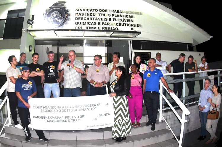 Chapa 1 vence eleição no Sindicato dos Químicos e Plásticos da Região