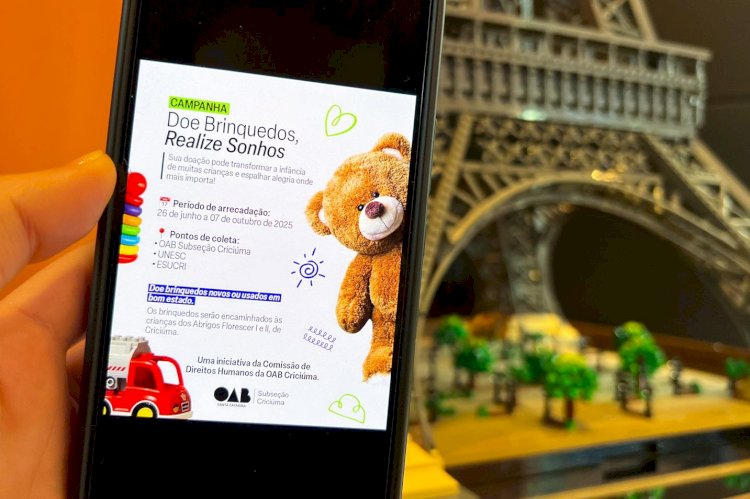 OAB Criciúma inicia campanha de arrecadação de brinquedos para crianças e adolescentes em situação de vulnerabilidade