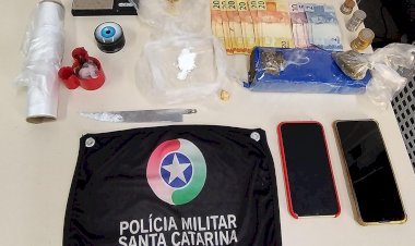 PM prende homem por tráfico de drogas e uma menor grávida de 15 anos