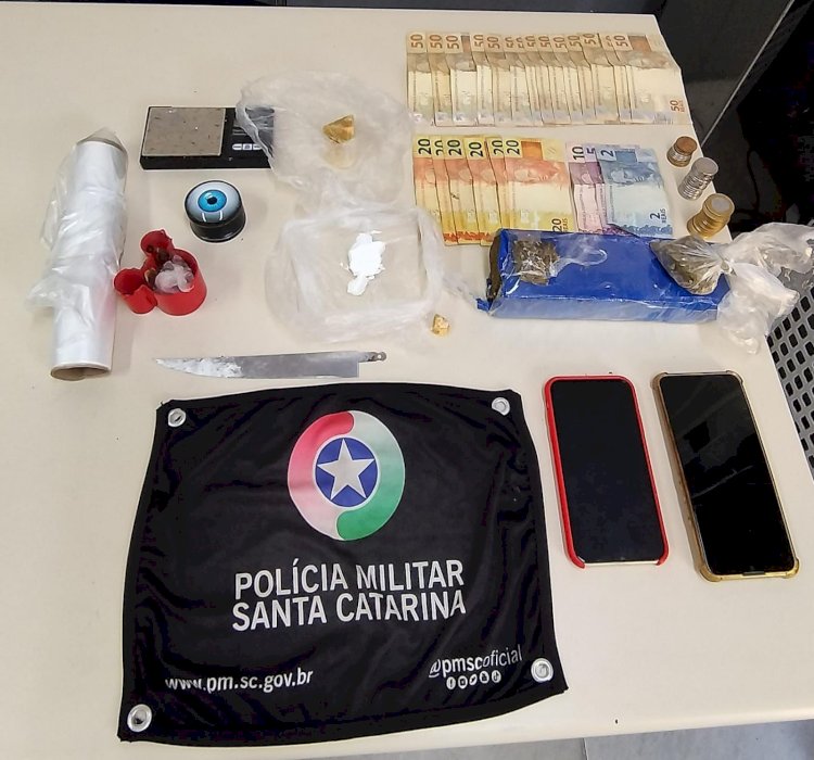 PM prende homem por tráfico de drogas e uma menor grávida de 15 anos