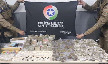Polícia aprende mais de  12 quilos de drogas em Criciúma e Rincão
