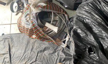 PM  em conjunto com CELESC e DEFESA CIVIL fazem operação contra  receptação de fios e sucata em Criciúma