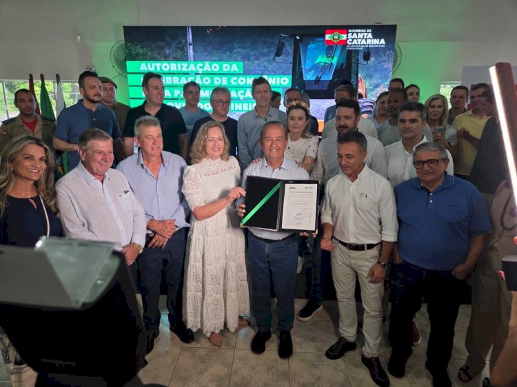 Rodovia dos Mineiros: Prefeitura de Urussanga e Governo do Estado firmam convênio para pavimentação