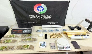 Polícia Militar apreende drogas e munições em Araranguá