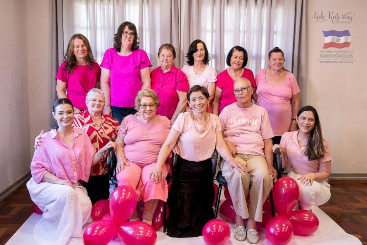 Siderópolis é selecionado para mostra estadual de saúde com trabalho sobre o Outubro Rosa