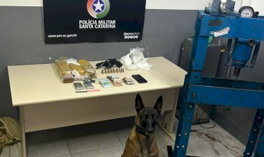 HOMEM É PRESO ACUSADO, SEQUESTRO, ESTUPRO POSSE DE  DROGAS E UMA ARMA DE FOGO EM CRICIÚMA