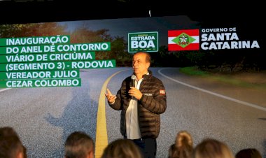 Governador entrega obra no contorno viário de Criciúma, libera trecho duplicado da SC-108 e reforça mobilidade no Sul de SC