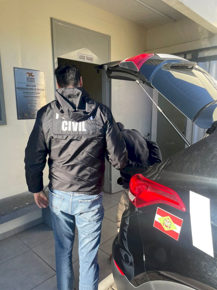 Polícia Civil de Urussanga prende homem por furto de cabos de energia