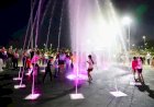 Novo chafariz leva diversão a crianças no Parque das Nações, em Criciúma