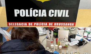 Polícia Civil prende em flagrante educador físico por comércio ilegal de esteroides anabolizantes em Urussanga