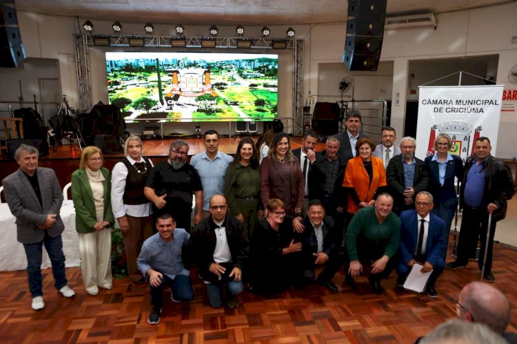 Presidentes de bairro de Criciúma são homenageados em Sessão Especial da Câmara
