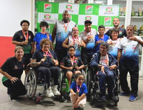 Criciúma conquista 13 medalhas no Meeting Paralímpico, em Porto Alegre