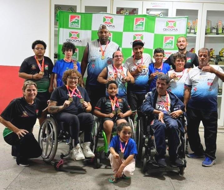 Criciúma conquista 13 medalhas no Meeting Paralímpico, em Porto Alegre