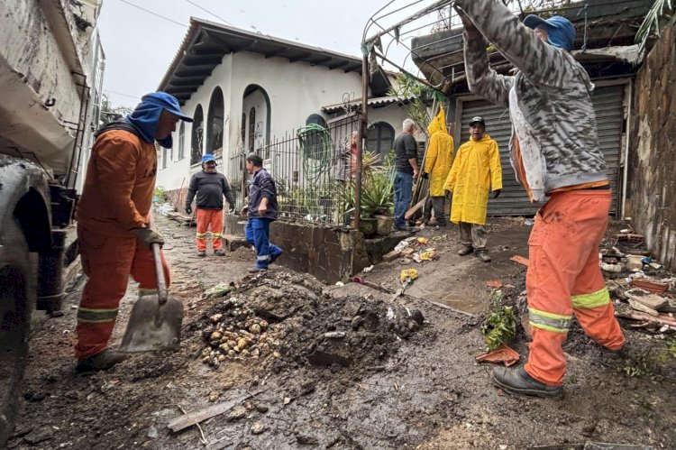 Prefeitura de Criciúma realiza intervenção em casa com grande acúmulo de resíduos no bairro São Cristovãol