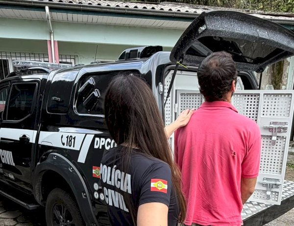 Filho que ameaçou os próprios pais com facão é preso preventivamente pela Polícia Civil em Lauro Müller