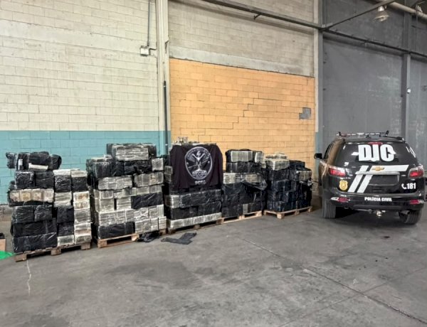Polícia Civil realiza maior apreensão de cocaína da história de Santa Catarina e causa prejuízo de mais de R$ 450 milhões ao narcotráfico