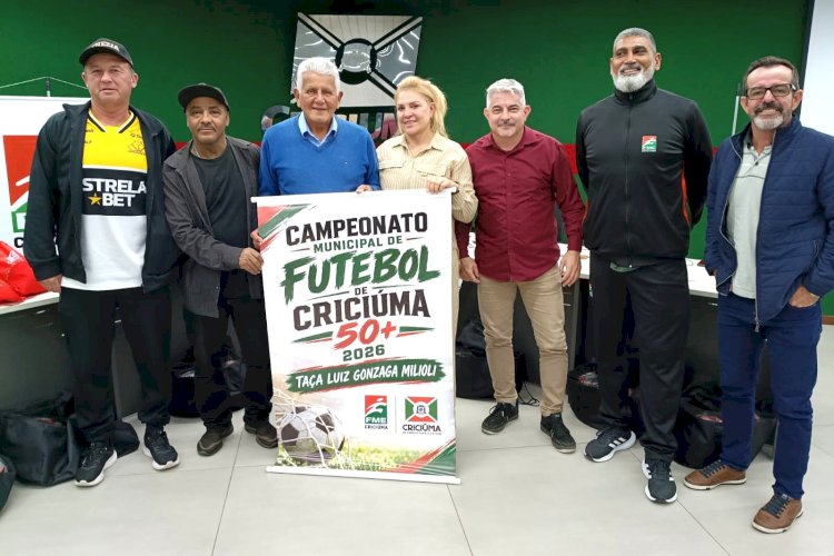 Definida a primeira rodada do Campeonato Municipal de Futebol de Campo de Criciúma 50+