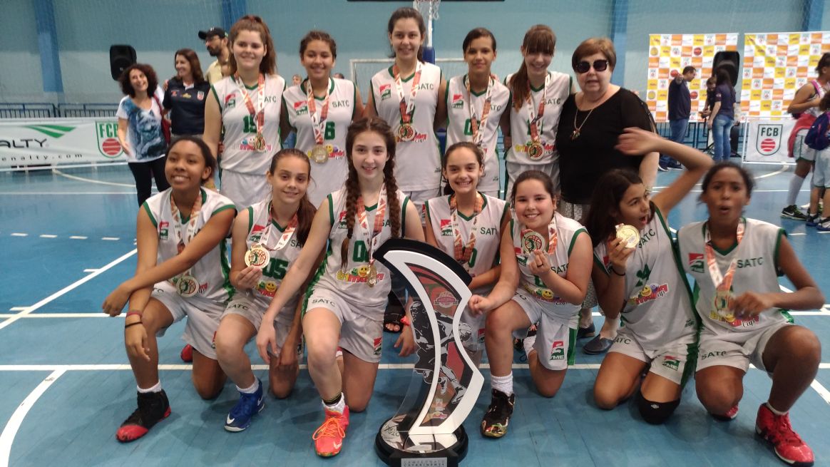 Satc é campeã do Estadual de Basquete sub-12   Time conquistou o título no quadrangular final disputado em Florianópolis
