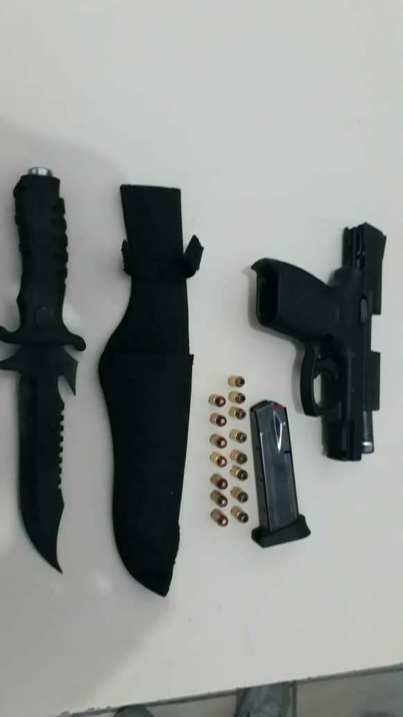 Homem embriagado e armado é detido pela PM