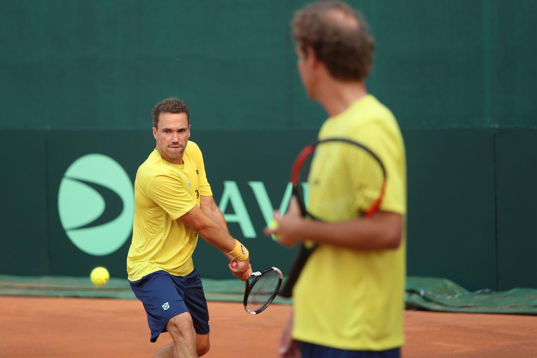 Em Criciúma, Time Brasil já treina para a Copa Davis