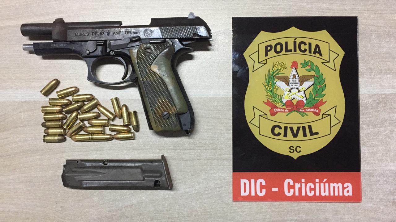 Polícia Civil prende homem com arma e munição no São Luiz