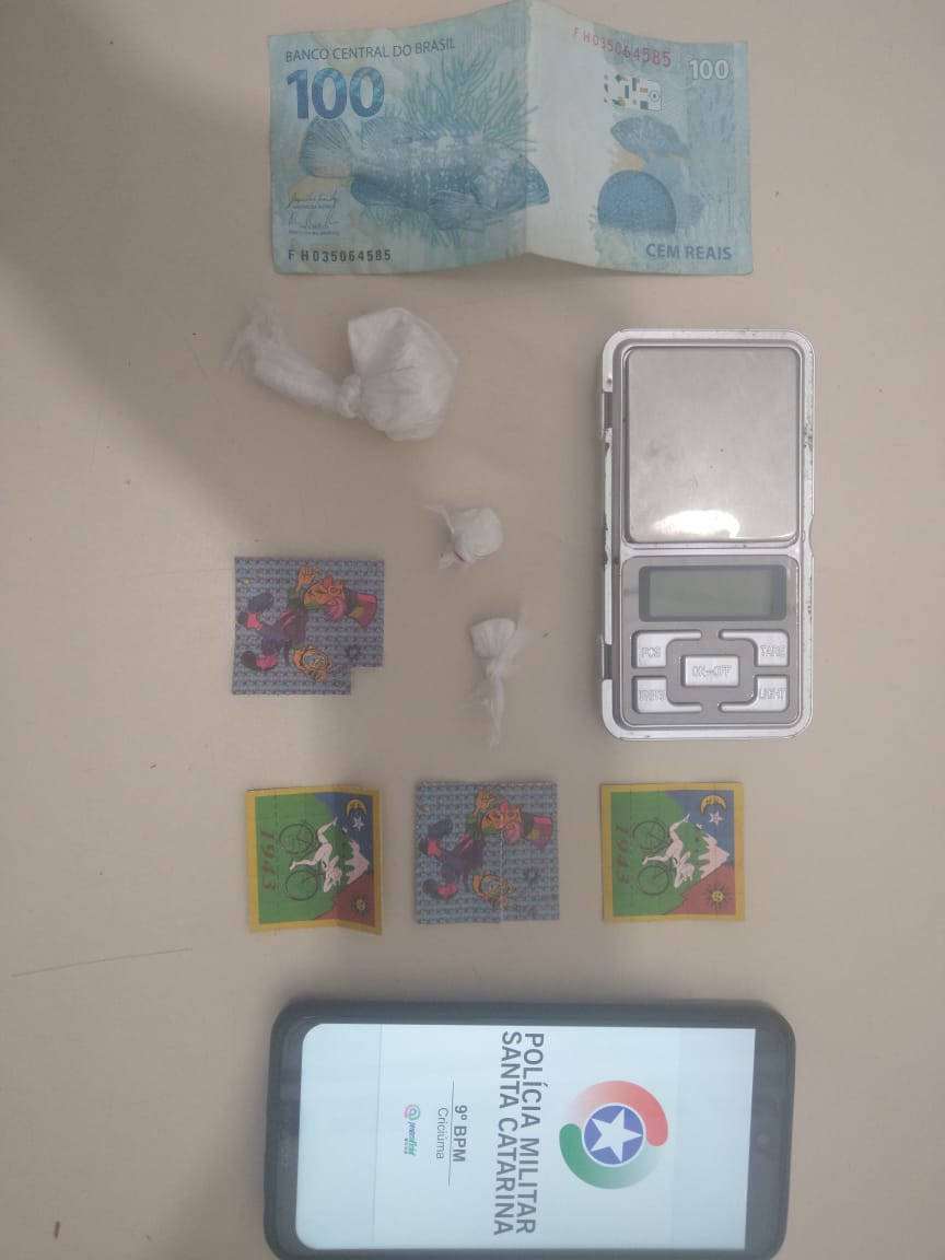 Polícia Militar Prende menor com LSD no São Defende e Forquilhinha