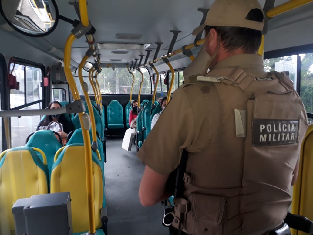 Polícia Militar ajuda na fiscalização do transporte coletivo